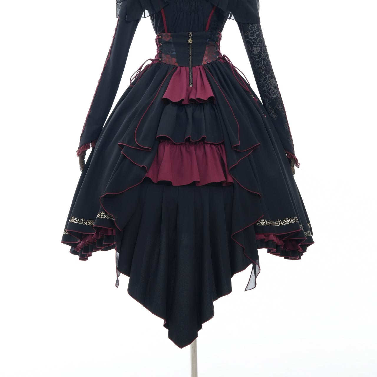 OZZON JAPAN / 桃花幻夢・花揺ぼんぼりスカート