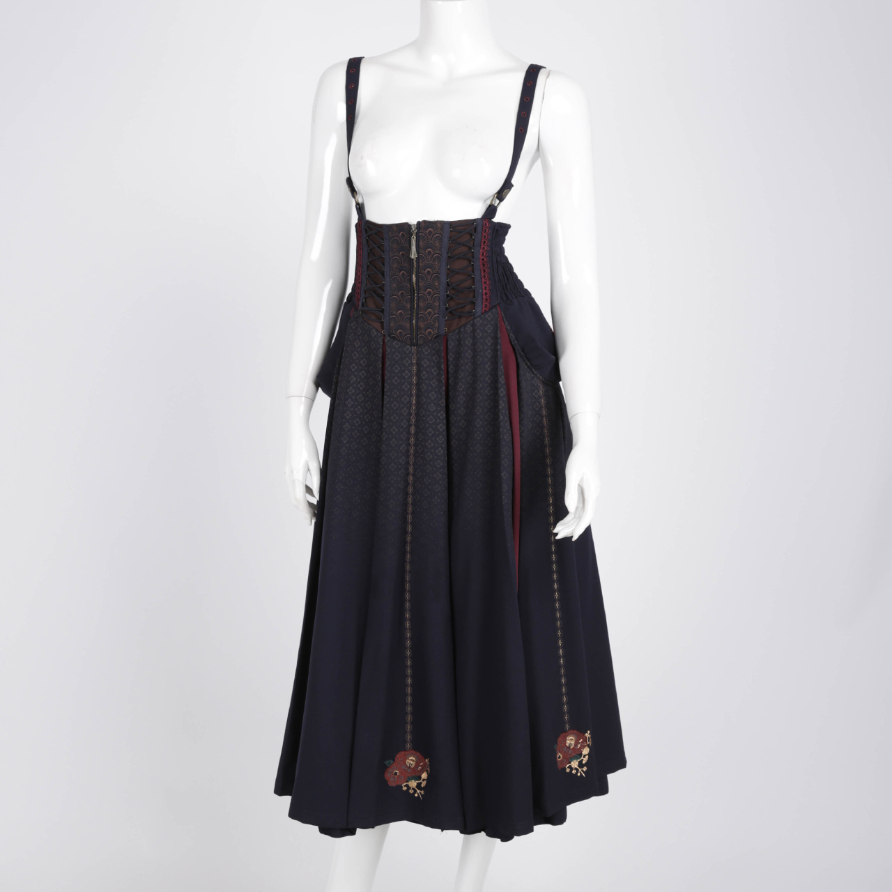 舞華咲ロングプリーツスカート 3521602n