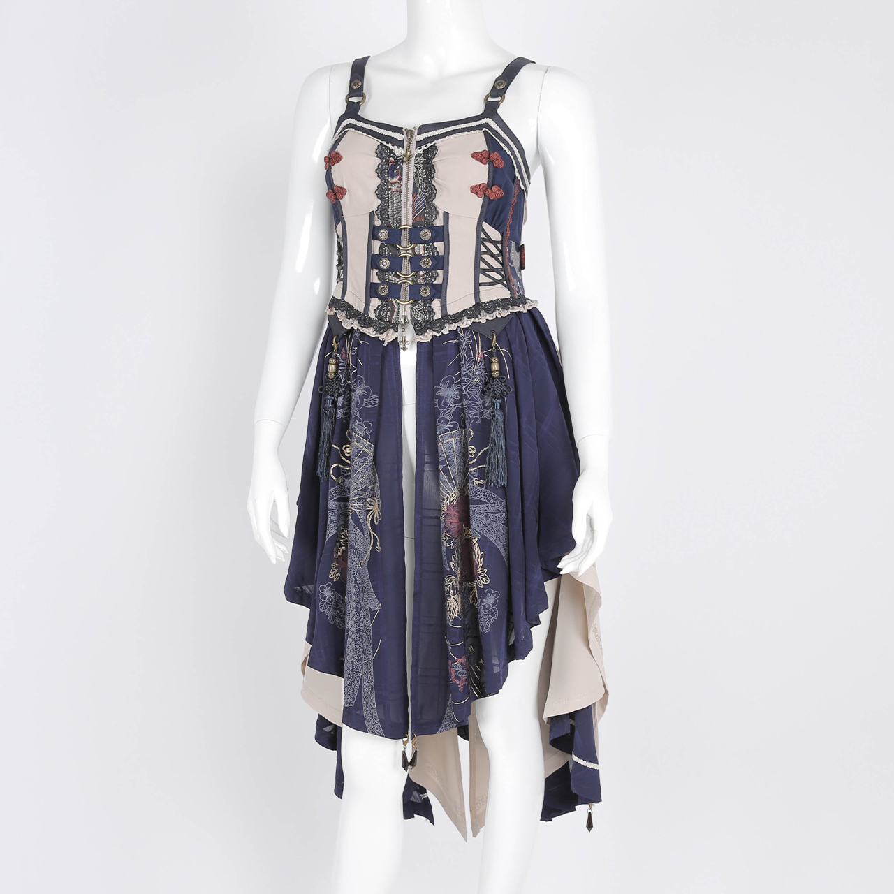 OZZON JAPAN / 絢爛華天ベストワンピ 3431501o