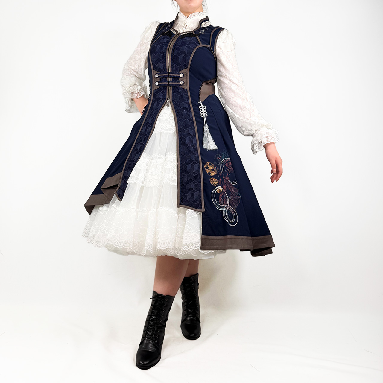 月光幻華アシンメトリー・ロングジレ(L)