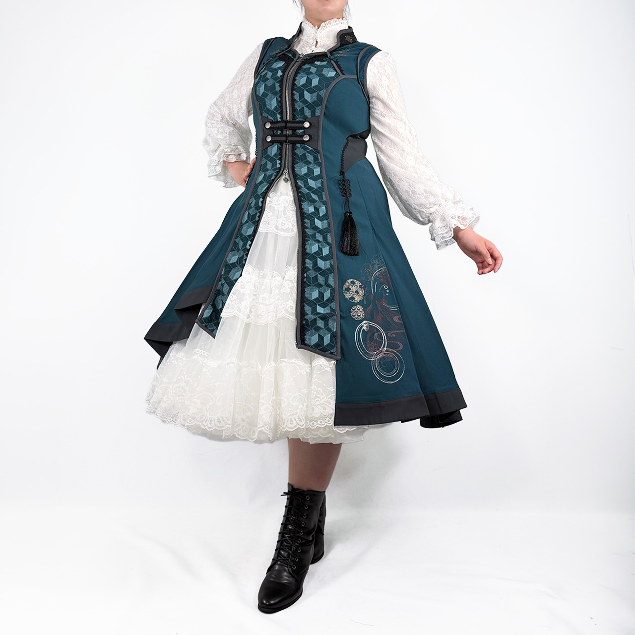 月光幻華アシンメトリー・ロングジレ(L)