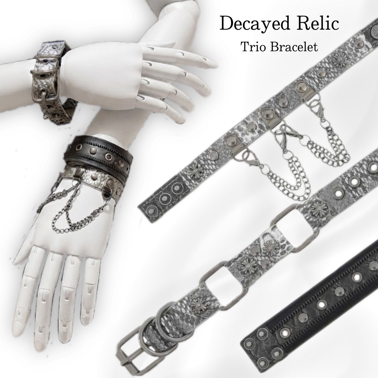 Decayed Relic Trio Bracelet