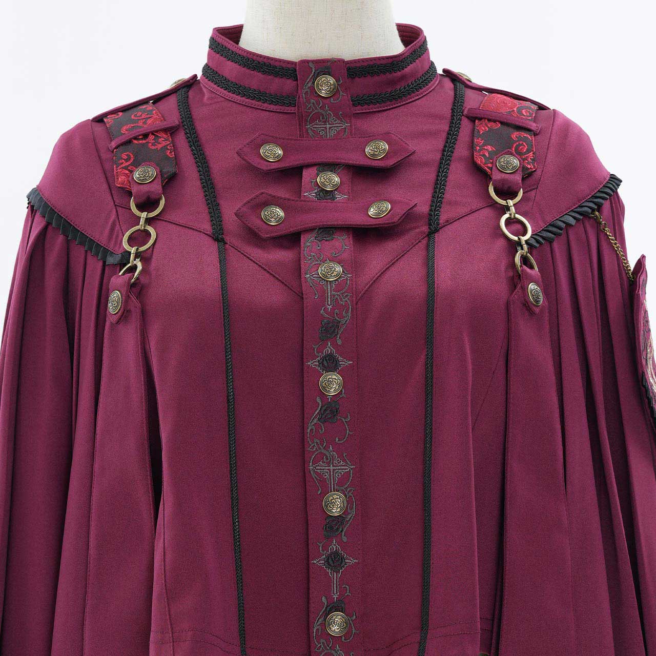 Ozzon 薔薇刺繍ポンチョ マント OZZON JAPAN / 【25周年記念限定商品】Celebration of Rose ケープ