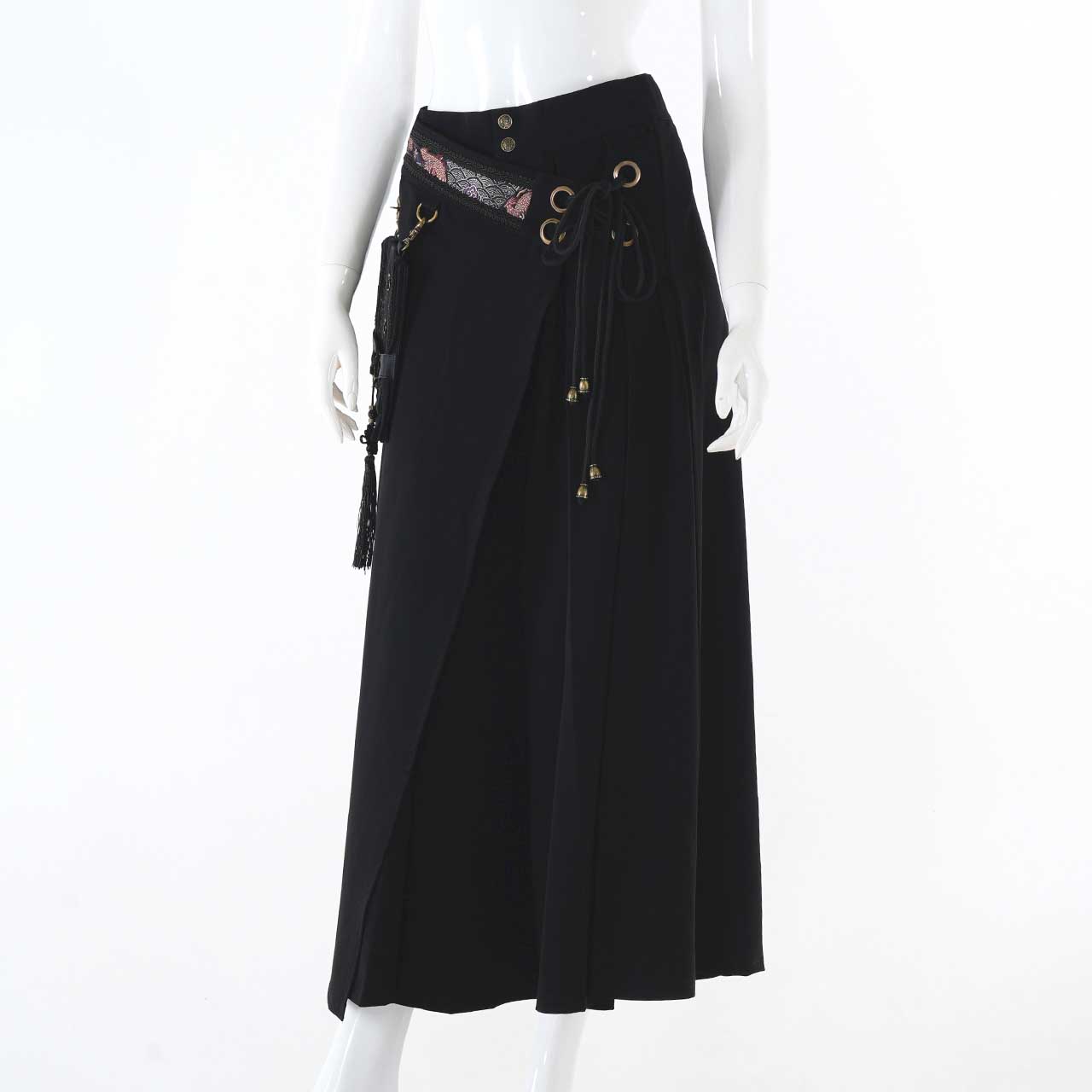 ozzon オッズオン ガウチョパンツ ワイドパンツ ブラック OZZON JAPAN