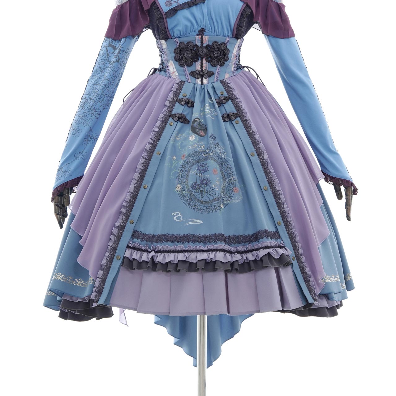 桃花幻夢・花揺ぼんぼりスカート