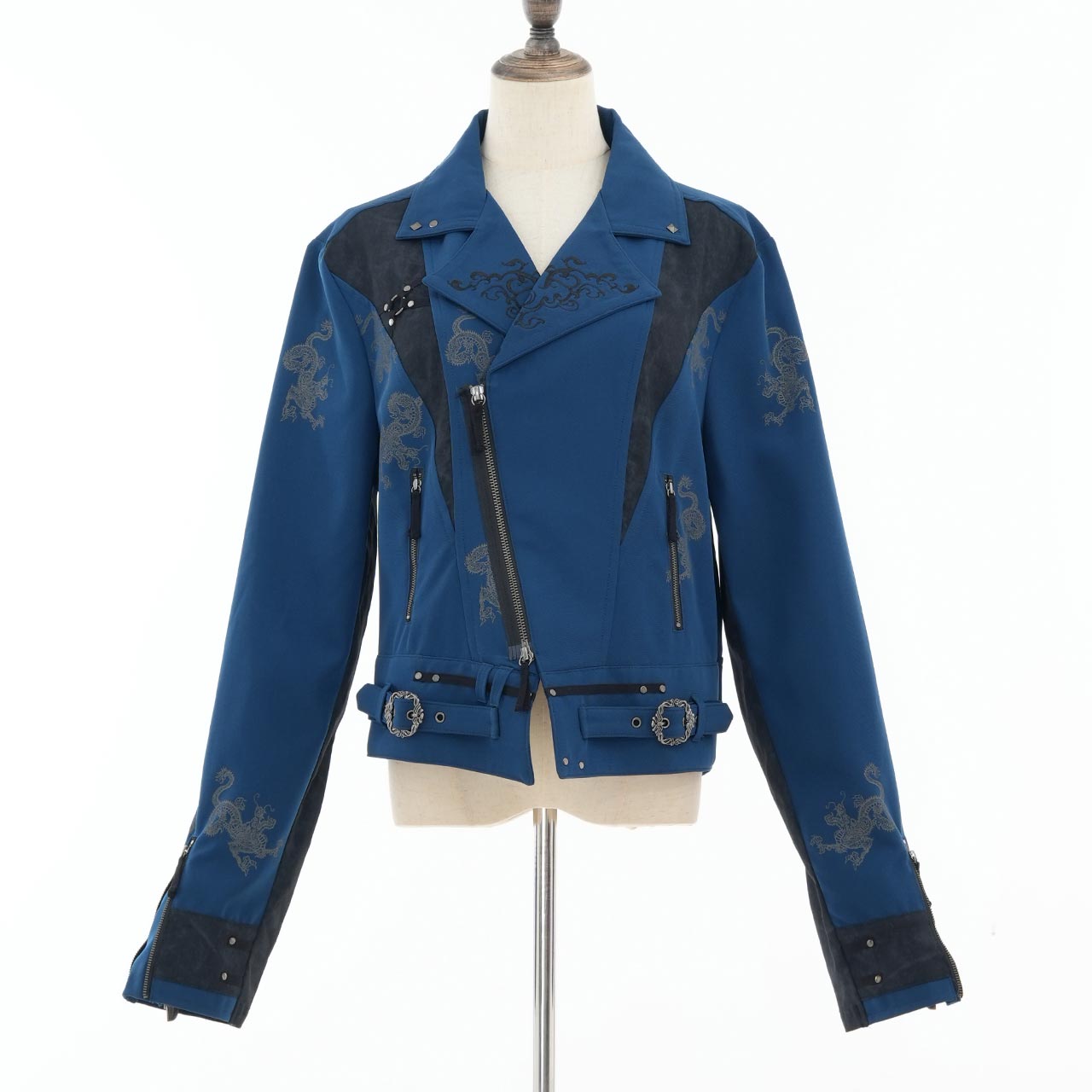 古龍プリント・ライダースジャケット【mens】