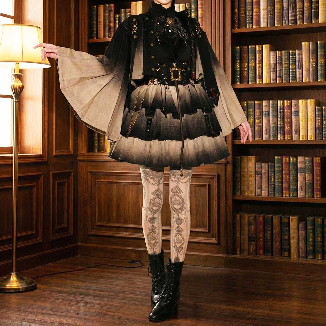 ozz oneste マント付薔薇刺繍ジャケット OZZON JAPAN / 【25周年記念限定商品】Celebration of Rose マント付き